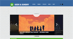 Desktop Screenshot of geekandsundry.com